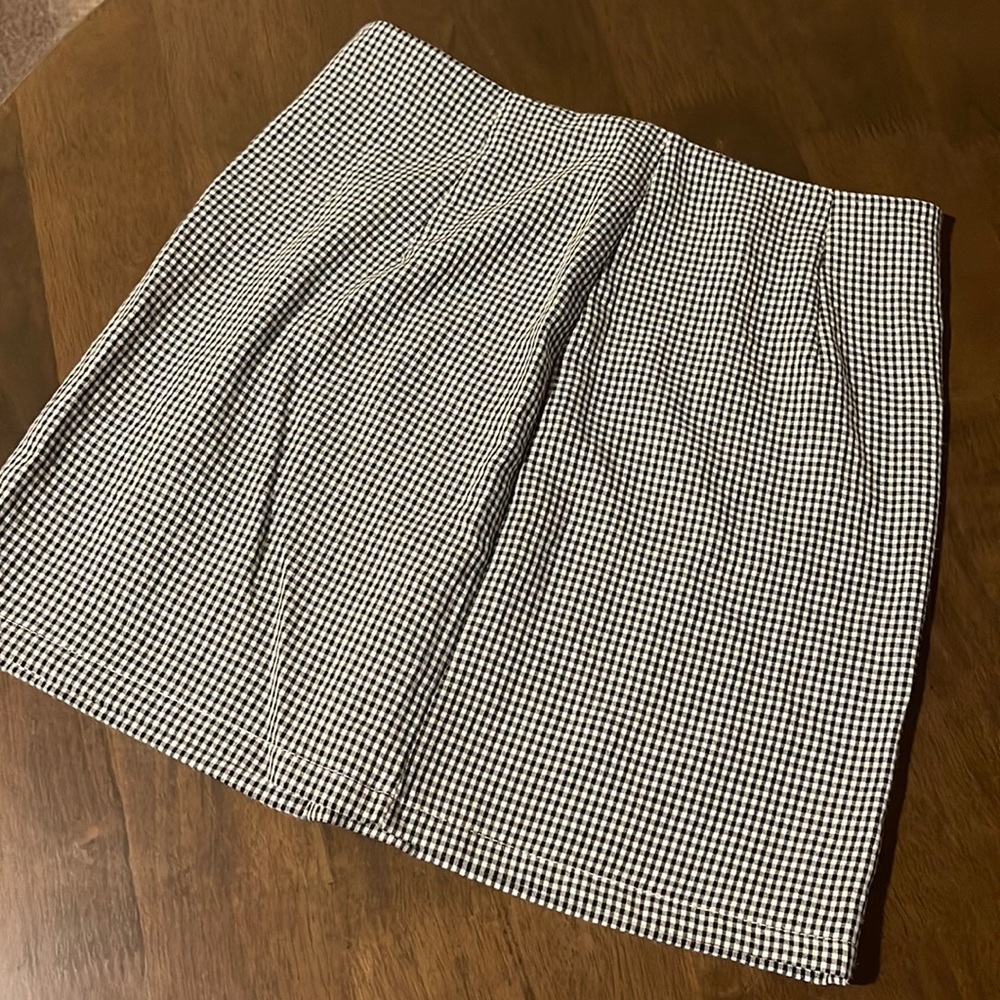 Black & White Checkered Shein Skirt